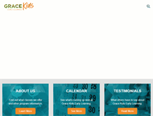 Tablet Screenshot of gracekids.com